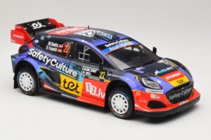 Ford Puma Rally1 #22 M. Sesks / R. Francis Rally Sweden 2025 IXO 1:18 18RMC240 Metal - imagem 4 de 6