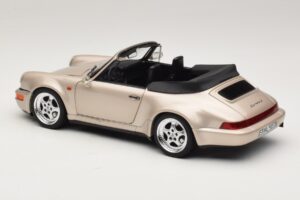 Porsche 911 964 Turbo Look Descapotável Zermatt Silver Norev 1:18 187140 Metal - imagem 7 de 8