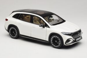 Mercedes EQS SUV X296 Manufaktur Diamond White NZG 1:18 B66960590 Metal - imagem 6 de 8