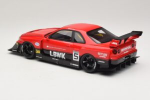 Nissan Skyline ER34 LB Super Silhouette Active Red GT Spirit 1:18 GT570 Resina - imagem 5 de 6