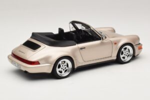 Porsche 911 964 Turbo Look Descapotável Zermatt Silver Norev 1:18 187140 Metal - imagem 3 de 8
