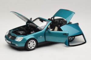 Mercedes SLK R170 Vivianite Green Norev 1:18 183021 Metal - imagem 2 de 10