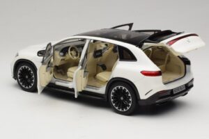 Mercedes EQS SUV X296 Manufaktur Diamond White NZG 1:18 B66960590 Metal - imagem 5 de 8
