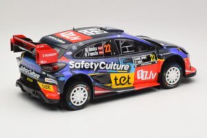Ford Puma Rally1 #22 M. Sesks / R. Francis Rally Sweden 2025 IXO 1:18 18RMC240 Metal - imagem 2 de 6