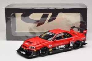 Nissan Skyline ER34 LB Super Silhouette Active Red GT Spirit 1:18 GT570 Resina - imagem 6 de 6