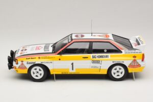 Audi Quattro #1 W. Rohrl / C. Geistdorfer Rally Monte Carlo Winner 1984 Minichamps 1:18 A5-5894 Metal - imagem 3 de 6