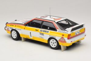 Audi Quattro #1 W. Rohrl / C. Geistdorfer Rally Monte Carlo Winner 1984 Minichamps 1:18 A5-5894 Metal - imagem 5 de 6