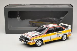 Audi Quattro #1 W. Rohrl / C. Geistdorfer Rally Monte Carlo Winner 1984 Minichamps 1:18 A5-5894 Metal - imagem 6 de 6
