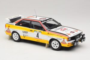 Audi Quattro A2 #4 W. Rohrl / C. Geistdorfer Rally Portugal 1984 Minichamps 1:18 153841104 Metal - imagem 4 de 6