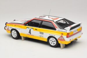 Audi Quattro A2 #4 W. Rohrl / C. Geistdorfer Rally Portugal 1984 Minichamps 1:18 153841104 Metal - imagem 5 de 6