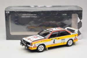 Audi Quattro A2 #4 W. Rohrl / C. Geistdorfer Rally Portugal 1984 Minichamps 1:18 153841104 Metal - imagem 6 de 6