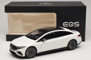 Mercedes EQS V297 Manufaktur Opalite White NZG 1:18 B66961049 Metal - imagem 8 de 8