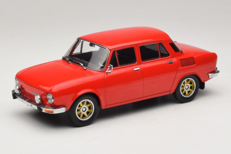 Skoda 100 Vermelho Jantes Douradas MCG 1:18 MCG18784 Metal