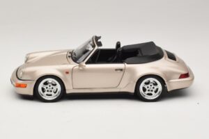 Porsche 911 964 Turbo Look Descapotável Zermatt Silver Norev 1:18 187140 Metal - imagem 4 de 8