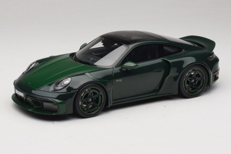 Porsche 911 992 Turbo S Brabus 900 Rocket R Mean Green GT Spirit 1:18 GT959 Resina
