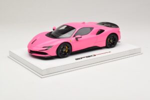 Ferrari SF90 Pack Fiorano Brilhante Qatar Pink BBR 1:18 RACELINE137 Resina