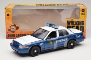 Ford Crown Victoria Police Interceptor The Walking Dead Greenlight 1:18 12957 Metal - imagem 6 de 6
