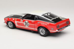 Ford Mustang Boss 302 #16 Bud Moore Engineering G. Follmer Trans-Am 1969 OEM 1:18 FORD006 Metal - imagem 7 de 8