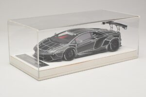 Lamborghini Aventador Liberty Walk TRON Preto Brilhante JUC 1:18 J32-14 Resina - imagem 6 de 7
