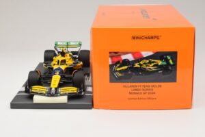 McLaren MCL38 #4 L. Norris Monaco GP Winner 2024 Minichamps 1:18 537242604 Resina - imagem 6 de 7