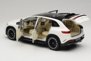 Mercedes EQS SUV X296 Manufaktur Diamond White NZG 1:18 B66960590 Metal - imagem 5 de 8