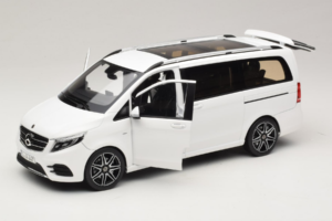 Mercedes V-Class W447 AMG Line Branco Norev 1:18 183876 Metal - imagem 2 de 8