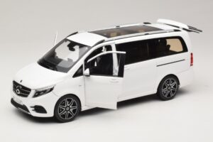 Mercedes V-Class W447 AMG Line Branco Norev 1:18 183876 Metal - imagem 2 de 8