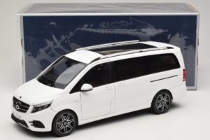 Mercedes V-Class W447 AMG Line Branco Norev 1:18 183876 Metal - imagem 8 de 8