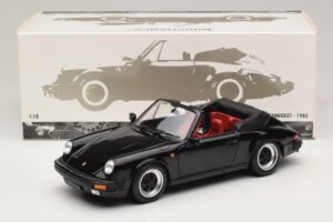 Porsche 911 3.2 Carrera Cabriolet Preto Minichamps 1:18 100063035 Metal - imagem 8 de 8