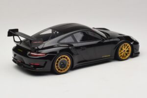 Porsche 911 992 GT3 RS Manthey Racing Preto com Jantes Douradas Minichamps 1:18 MR-911-GT3RS-1804 Metal - imagem 2 de 6
