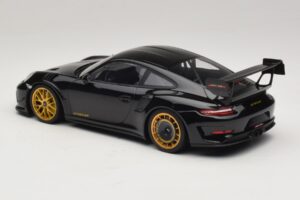 Porsche 911 992 GT3 RS Manthey Racing Preto com Jantes Douradas Minichamps 1:18 MR-911-GT3RS-1804 Metal - imagem 5 de 6