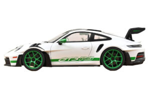 Porsche 911 992 GT3 RS Tribute to Carrera RS Branco Python Green Norev 1:12 127535 Metal - imagem 3 de 4