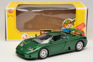Bugatti EB110 Verde Metálico Bburago 1:18 3003 Metal - imagem 8 de 8