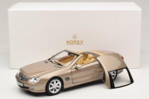 Mercedes SL500 R230 Travertine Beige Norev 1:18 183843 Metal - imagem 9 de 9