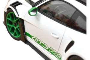 Porsche 911 992 GT3 RS Tribute to Carrera RS Branco Python Green Norev 1:12 127535 Metal - imagem 4 de 4