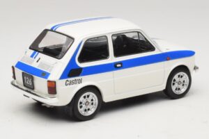 Fiat 126 Castrol Livery Branco Azul MCG 1:18 MCG18666 Metal - imagem 2 de 6