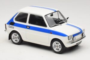Fiat 126 Castrol Livery Branco Azul MCG 1:18 MCG18666 Metal - imagem 4 de 6