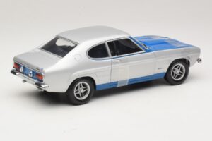 Ford Capri RS2600 Mk1 Silver Blue Minichamps 1:18 150089072 Metal - imagem 2 de 6