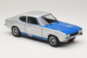 Ford Capri RS2600 Mk1 Silver Blue Minichamps 1:18 150089072 Metal - imagem 4 de 6