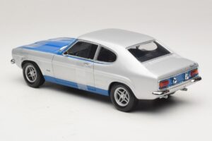 Ford Capri RS2600 Mk1 Silver Blue Minichamps 1:18 150089072 Metal - imagem 5 de 6