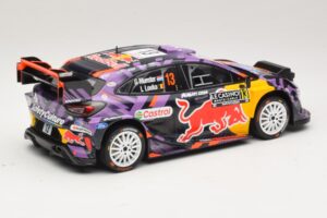 Ford Puma Rally1 #13 G. Munster / L. Louka Rally Monte Carlo 2025 IXO 1:18 18RMC231B Metal - imagem 2 de 6