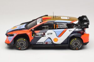 Hyundai i20 N Rally1 #1 T. Neuville / M. Wydaeghe Safari Rally Kenya 2025 IXO 1:18 18RMC247B Metal - imagem 3 de 6