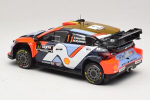 Hyundai i20 N Rally1 #1 T. Neuville / M. Wydaeghe Safari Rally Kenya 2025 IXO 1:18 18RMC247B Metal - imagem 5 de 6
