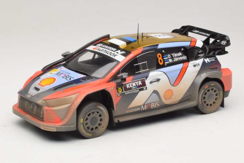 Hyundai i20 N Rally1 #8 O. Tanak / M. Jarveoja Safari Rally Kenya 2025 IXO 1:18 Hyundai i20 N Rally1 #8 O. Tanak / M. Jarveoja Safari Rally Kenya 2025 IXO 1:18 18RMC247A Metal