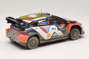 Hyundai i20 N Rally1 #8 O. Tanak / M. Jarveoja Safari Rally Kenya 2025 IXO 1:18 18RMC247A Metal - imagem 2 de 6