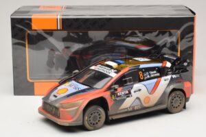 Hyundai i20 N Rally1 #8 O. Tanak / M. Jarveoja Safari Rally Kenya 2025 IXO 1:18 18RMC247A Metal - imagem 6 de 6