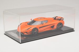 Koenigsegg Regera Laranja Pacote de Carbono FrontiArt 1:18 F071-153 Resina - imagem 6 de 7