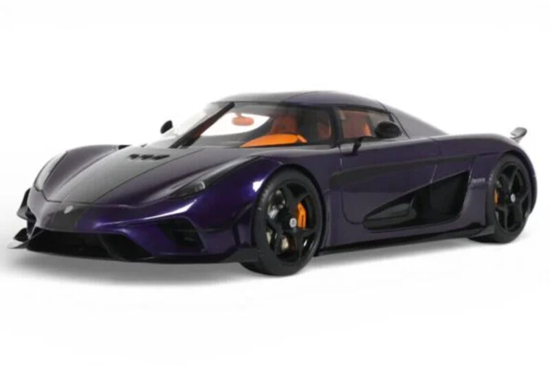 Koenigsegg Regera Roxo GT Spirit 1:18 Koenigsegg Regera Roxo GT Spirit 1:18 GT973 Resina