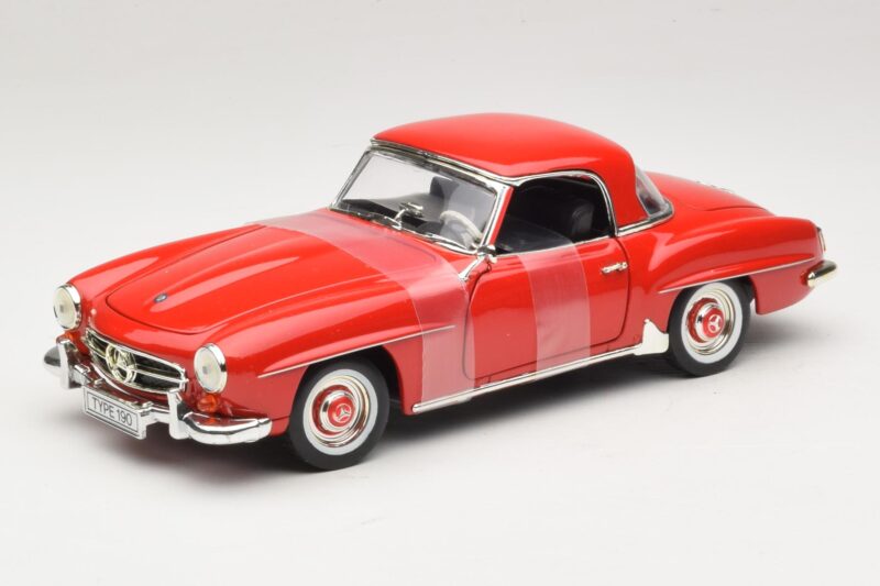 Mercedes 190 SL W121 Cupê Vermelho ERTL 1:18 7465 Metal