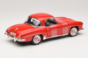 Mercedes 190 SL W121 Cupê Vermelho ERTL 1:18 7465 Metal - imagem 2 de 6